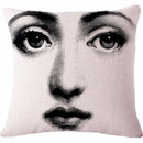 Decorative Polished Pillow Box Cute Cartoon Fornasetti Face Cushion Pad Cover Sofa Home Decoration