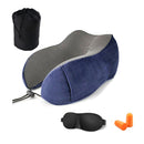 U-shaped Memory Cotton Pillow Magnetic Therapy Pillow Travel Camping Head Neck Support Cushion