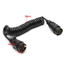 2M/3M 7 Pin Trailer Light Board Extension Cable Lead Truck Plug Socket Wire Part