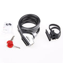 ETOOK ET155R 1500mm Bike Lock Anti Theft Reflective With Holder Steel Saw Safety Cable Lock