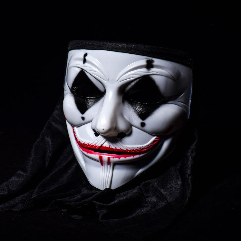 Halloween Skull Vampire V Clown Mask Bar Dance Horror Scary Soul Hip-hop Male Adult