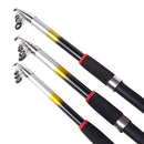 LEO 2.1M/2.4M/2.7M FluorescenceCast Highlights Telescopic Sea Fishing Rod Fishing Gear