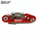 BOY 8050A 12 In 1 Bicycle Multitool Repair Kit Hexagon Screwdriver Set Chain Clamp Splitter Tool