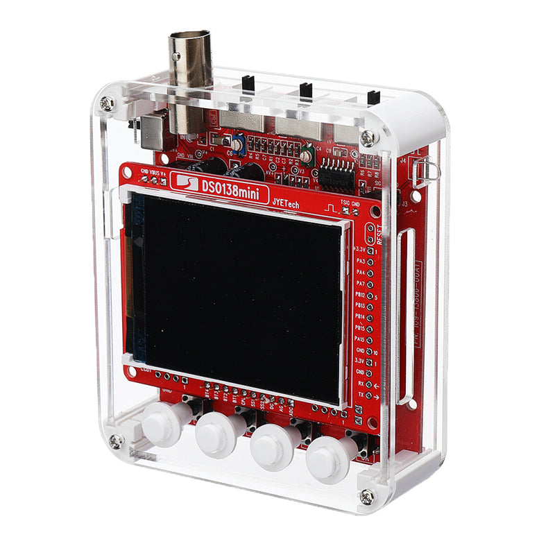 NEW JYETech 13805K DSO138 Mini 200KHz Digital Oscilloscope SMD Soldered Version DC3.5V-6V With Housing