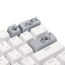 Five-sided Dyesub PBT OEM Profile Yellow Dog Space Bar 6.25u Novelty Keycap + ESC Enter Keycaps