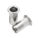 Suleve MXSR1 50Pcs Thread Rivet Nut 304 Stainless Steel Riveter Rivnut Insert Nutsert M3/M4/M5/M6