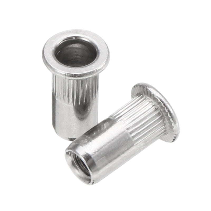 Suleve MXSR1 50Pcs Thread Rivet Nut 304 Stainless Steel Riveter Rivnut Insert Nutsert M3/M4/M5/M6
