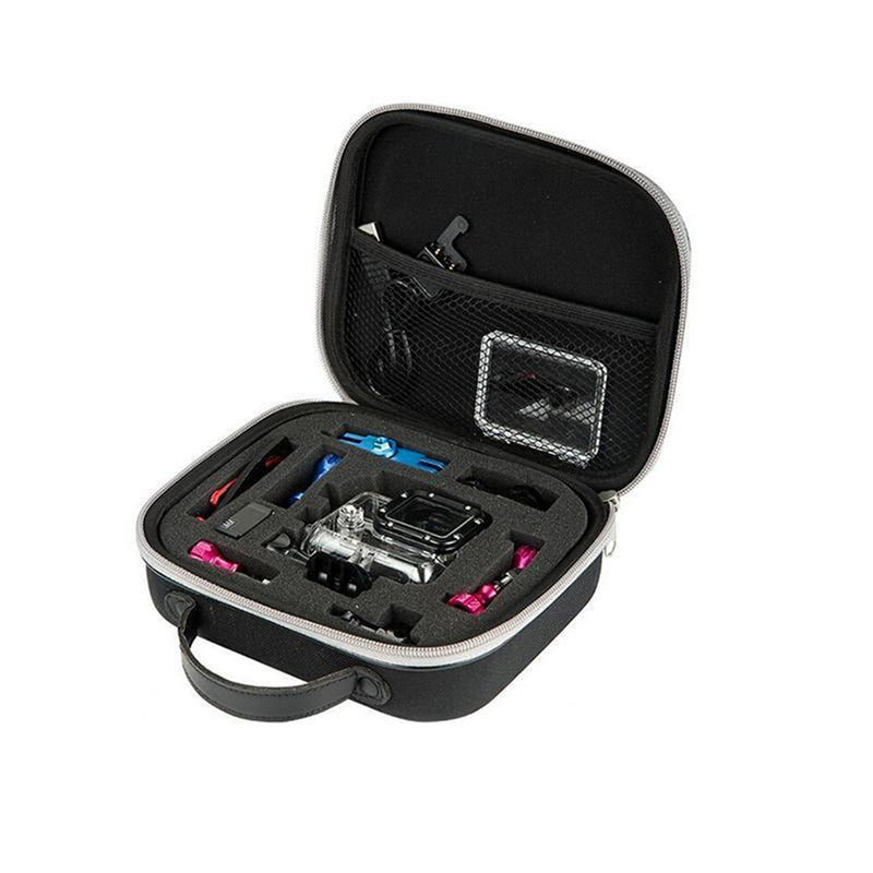 Black Waterproof Portable Compact Collection Box Storage Travel Carry Bag Case For Gopro Hero 5 4 3+