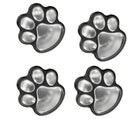 Solar Powered Pure White 4 Dog Animal Paw Print Outdoor LED Fairy String Lights  for Garden
