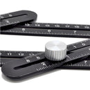 Multi Angle Ruler Measuring Aluminum Folding Positioning Rulers Locator for DIY Wood Tile Tool Six-Fold Open