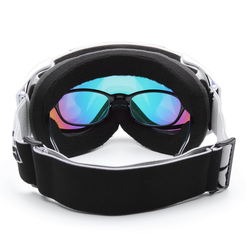 Windproof Anti Fog UV Protective Ski Goggles Spherical Motorcycle Racing CRG105-9A