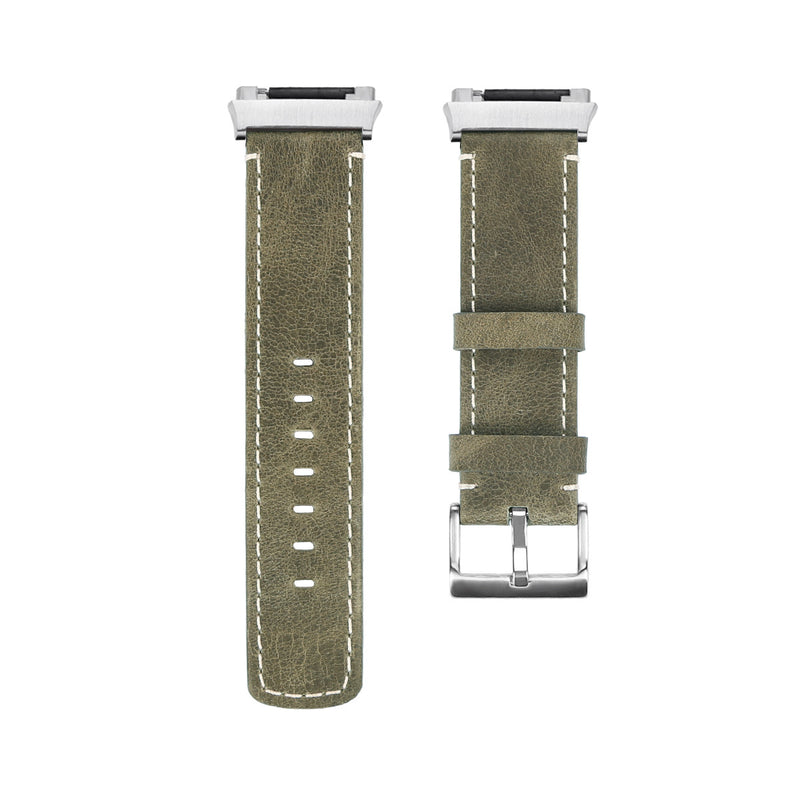 Leather Watch Band Replacement Wrist Strap for Fitbit ionic Smart Watch