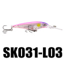 SeaKnight SK031 1PC 5.9g 60mm 1.2M Suspending Minnow Fishing Lure Minnow Hard Bait Hooks