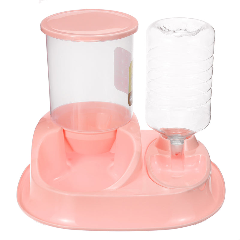 2 in 1 Automatic Pet Feeder Waterer  4L Food & 2.5L Water Dispenser Dog Cat Self Feeding