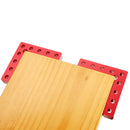 2Pcs 90 Degree 100x100mm Aluminium Alloy Precision Clamping Square With Hole Inch and MM Scale Woodworking Machinist Square Positioning Right Angle Clamping Measure