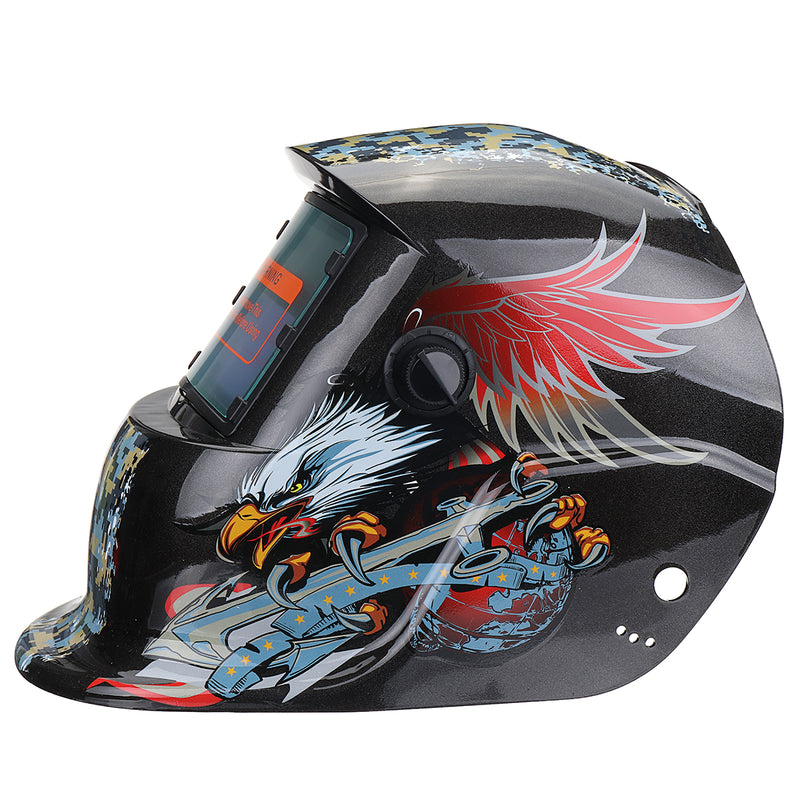 Solar Power Automatic Dimming Welding Helmet Welder Mask with Head Band