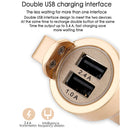 ZUOQI Metal Dual USB Quick Car Charger 5V 3.4A Safety Hammer For iPhone 7S/6S/6S Plus/6 Plus/ Ipad