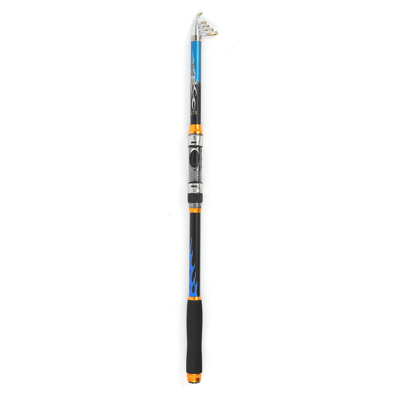 ZANLURE 2.7m Ultralight Hard Telescopic Fishing Rod Portable Sea Lake Spinning Pole