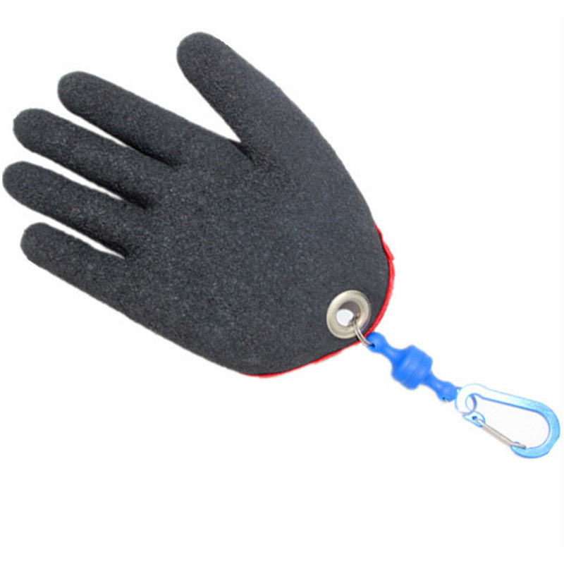 Bobing Black Grey Anti-Cut Anti-piercing 5 Fingers Fishing Gloves With Magnetic Buckle