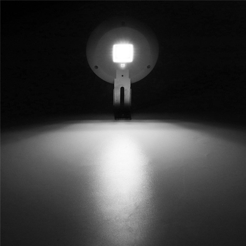 Solar Powered LED Round Gutter Sink light Waterproof Durable Outdoor Fence Lamp