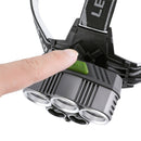 OUTERDO USB Rechargeable Headlamp Battery Work Lamp Camping Hunting Emergency Lantern