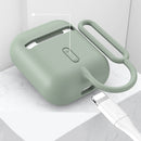 ROCK Anti-lost Anti-fingerprint Shockproof Dustproof Soft Silicone Earphone Storage Case for Apple AirPods 1 / Apple AirPods 2