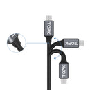 TOPK 3A Micro USB LCD Display Fast Charging Data Cable 3.28ft/1m for Honor 8X Xiaomi Redmi Note 5