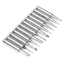 13Pcs 900M-T Lead Free Solder Iron Tip for 936 SAIKE ATTEN AOYUE KADA YIHUA Soldering ReWork Station