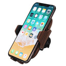 Wood Grain 10W Car Automatic Clamping Wireless Fast Charger Phone Holder Mount for iPhone XS XR X
