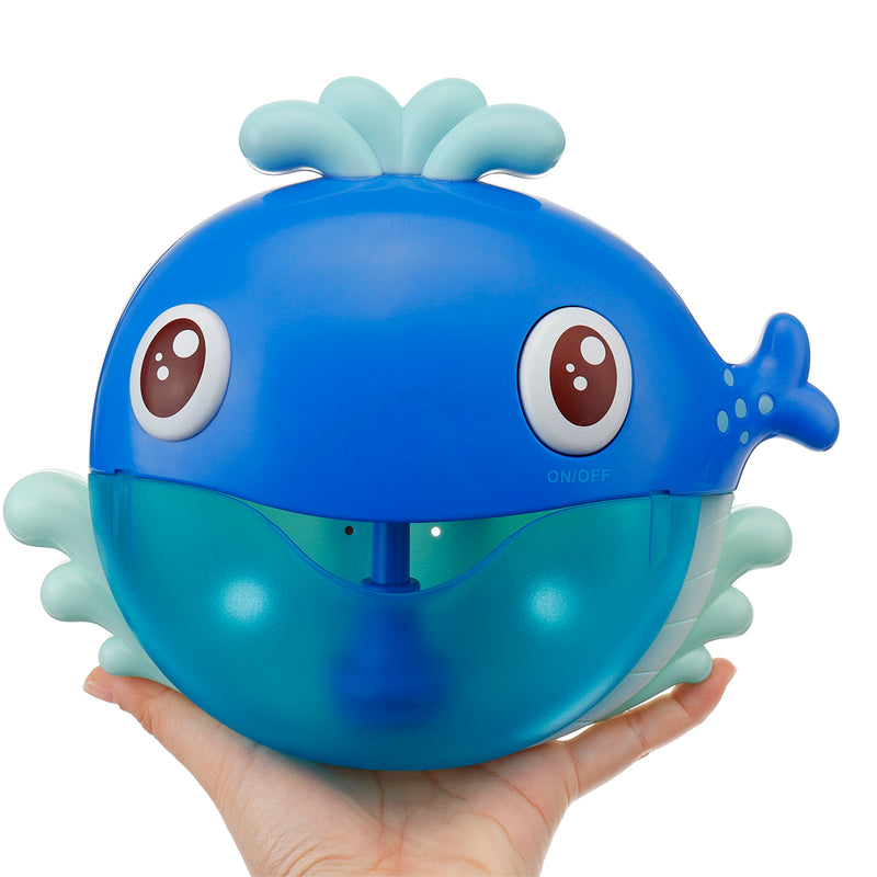 Kids Cartoon Whale Automatic Music Bubble Blower Machine Shower Toy Bath Bubble Maker