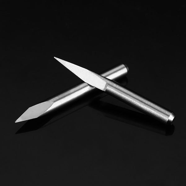 5pcs 3.175mm Shank 0.2mm 15/20/30/45/60 Degree Tungsten Steel Engraving Bits CNC Tool