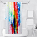 3D Digital Printing Various Pattern Bathroom Shower Curtain Waterproof & 12 Hook