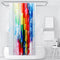 3D Digital Printing Various Pattern Bathroom Shower Curtain Waterproof & 12 Hook