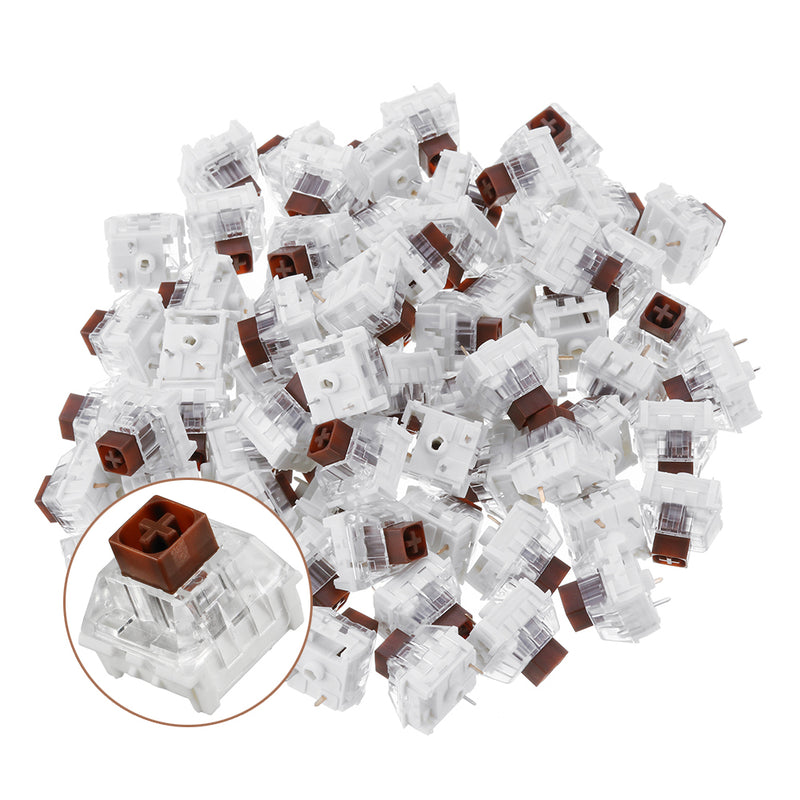 70PCS Pack Kailh BOX Brown Switch Tactile Keyboard Switch for Keyboard Customization