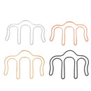 M Shape Multicolor Metal Hollow Music Book Clip