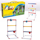 Light-Up Ladder Ball Toss Set with 8 Balls Outdoor Backyard Lawn Toss Toys