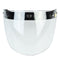 Flip Up Helmet Shield Lens Visor 3 Snap For Motorcycle Half Helmet Clear Silver