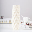 Nordic Style Flower Vase Origami Plastic Mini Bottle Imitation Ceramic Pot Decorations