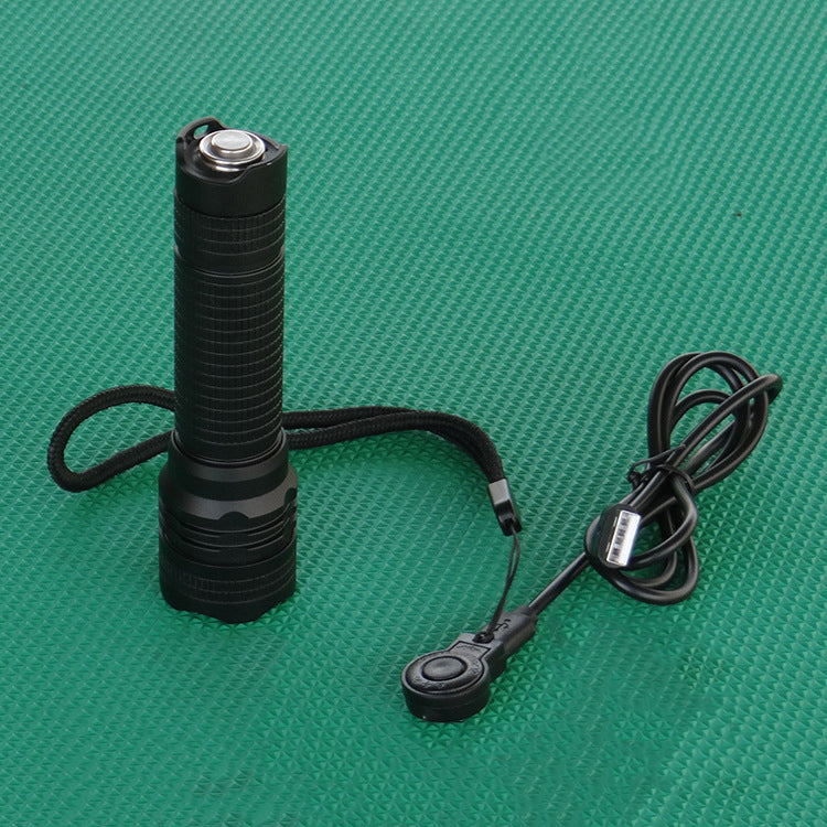 WainLight BD04 XPE Blue Light/L2 White Light Rechargeable Zoomable LED Flashlight Outdoor 18650 Flashlight Fishing Led Torch