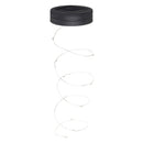 Solar Powered 1M 10LEDs Black Cover Mason Jar Lid Insert Light Fairy String Wire Lamp Garden Decor