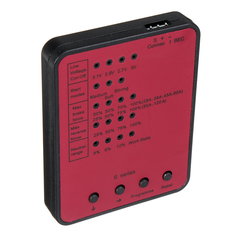 ABS Program Card for RC Car ESC Brushless Toys Electronic Speed Controller