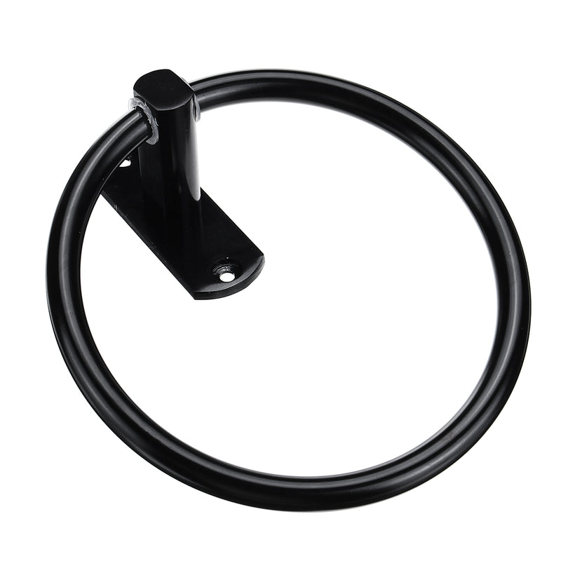 Towel Ring Rack Holder Wall Mounted Bathroom Toilet Hand Round Space Aluminium
