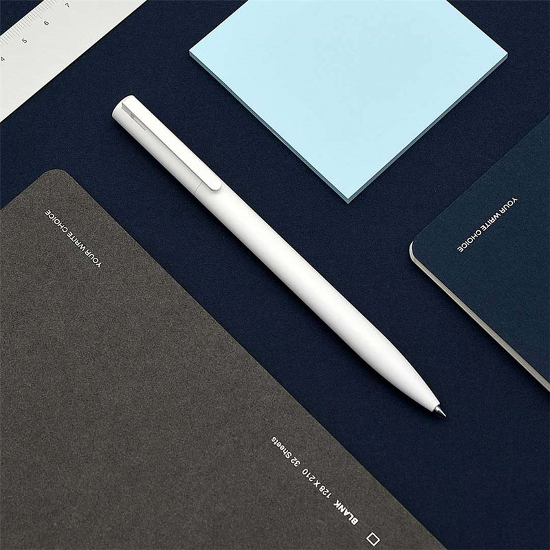 Xiaomi 10Pcs Gel Pens No Cap Black Ink Writing Pen White