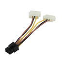 PC Power Supply Dual 4Pin to 6Pin PCI-E Graphics Card SATA Power Cable Splitter Cable Power Supply Cable