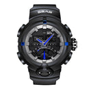 SBAO S-8012-C Dual Display Digital Watch Men Fashion Luminous Display Calendar Stopwatch Sport Watch