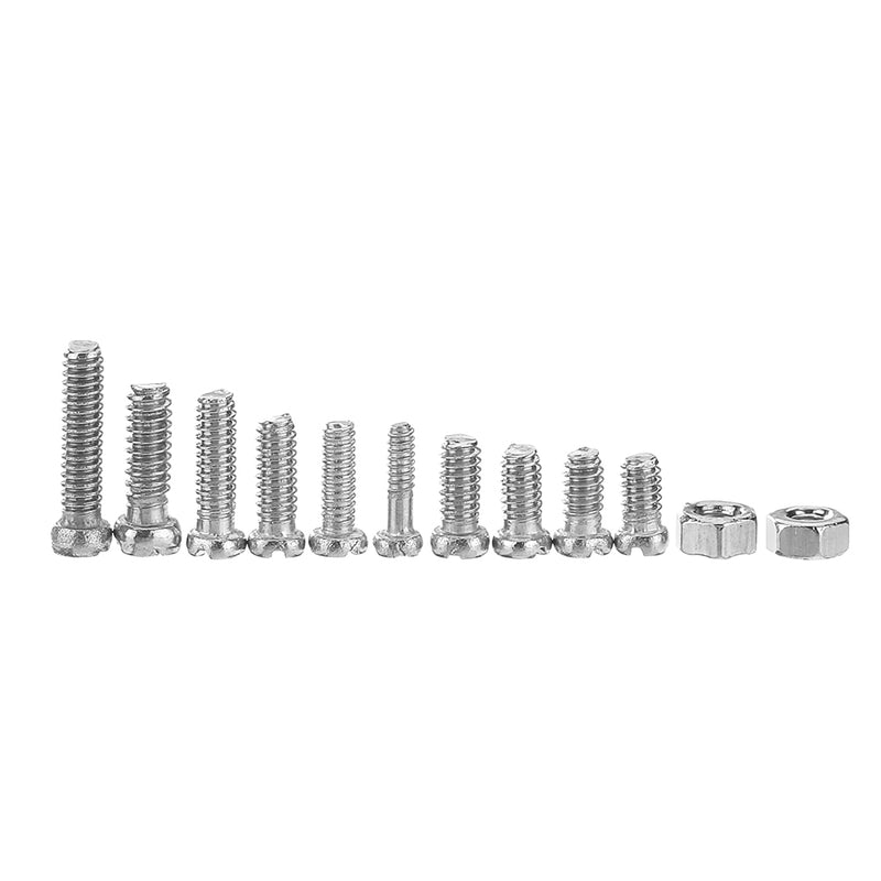 Suleve MXSS7 600Pcs Stainless Steel M1/1.2/1.4/1.6 Small Screws Nut for Watches Clocks Mobile 2-4mm