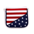 USA Square Mallet Putter Cover Golf Headcover For TaylorMade Spider Tour Magnet