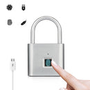 Smart Fingerprint Padlock Keyless Anti-theft USB Charging Luggage Suitcase Bag Security Home Electronic Door Lock