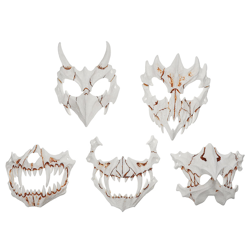 Halloween Resin Mask Animal Theme Party Face Skull Mask Costume Cosplay Party