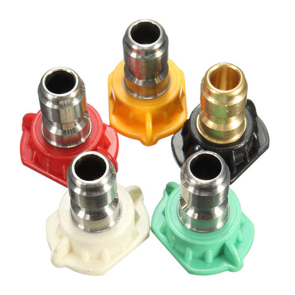5pcs 2.0 GPM High Pressure Washer Spray Nozzles Tips For High Pressure Cleaner Watering Tools